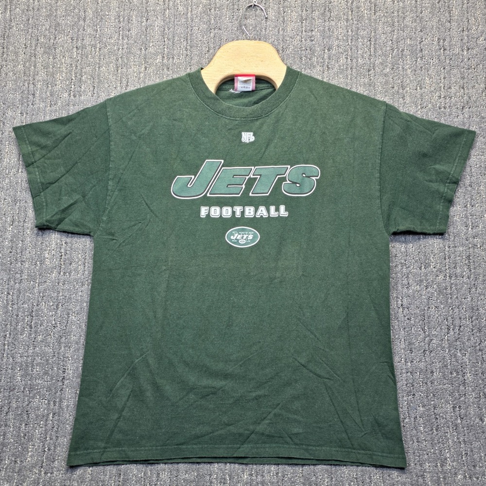 Vintage 90s Y2K New York Jets T-Shirt Mens Large Green NFL Football VF Imagewear